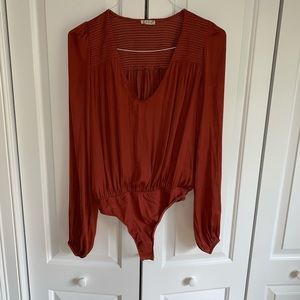 Free People Long Sleeve Bodysuit